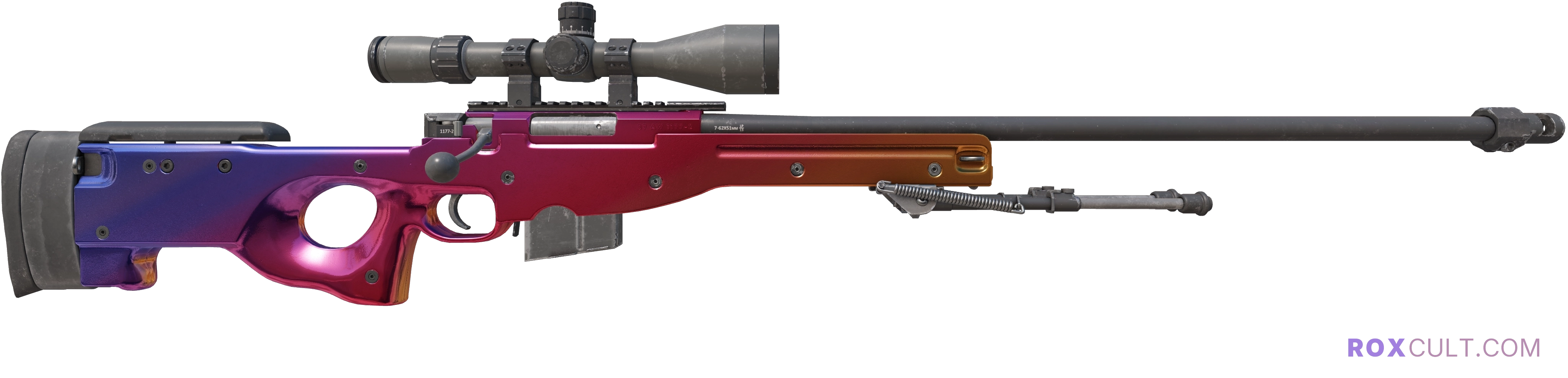 AWP | Fade (Factory New) — rox (Holo) Antwerp 2022 craft, backside view