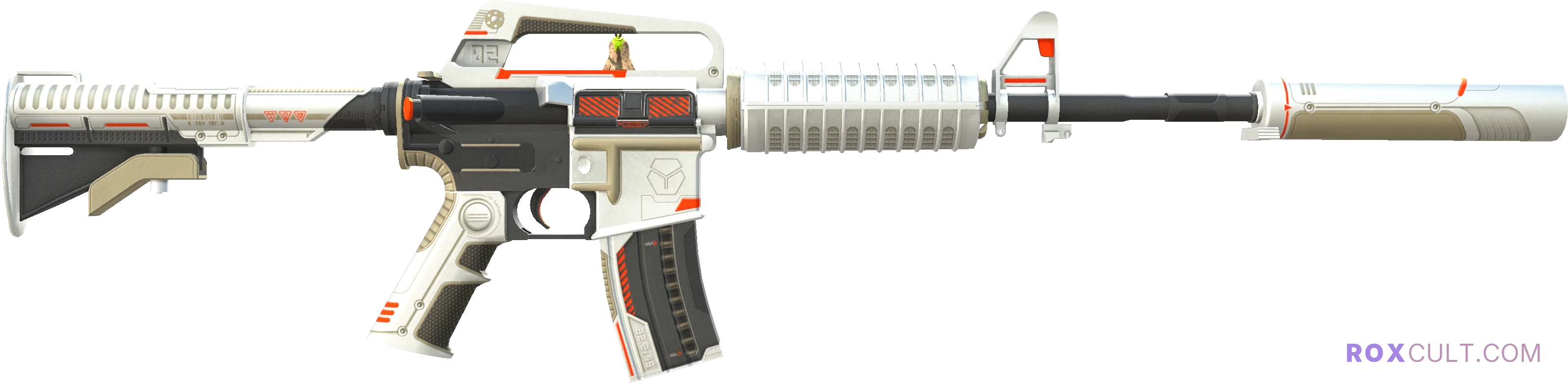 M4A1-S | Mecha Industries (Factory New) — rox (Holo) Antwerp 2022 craft, backside view