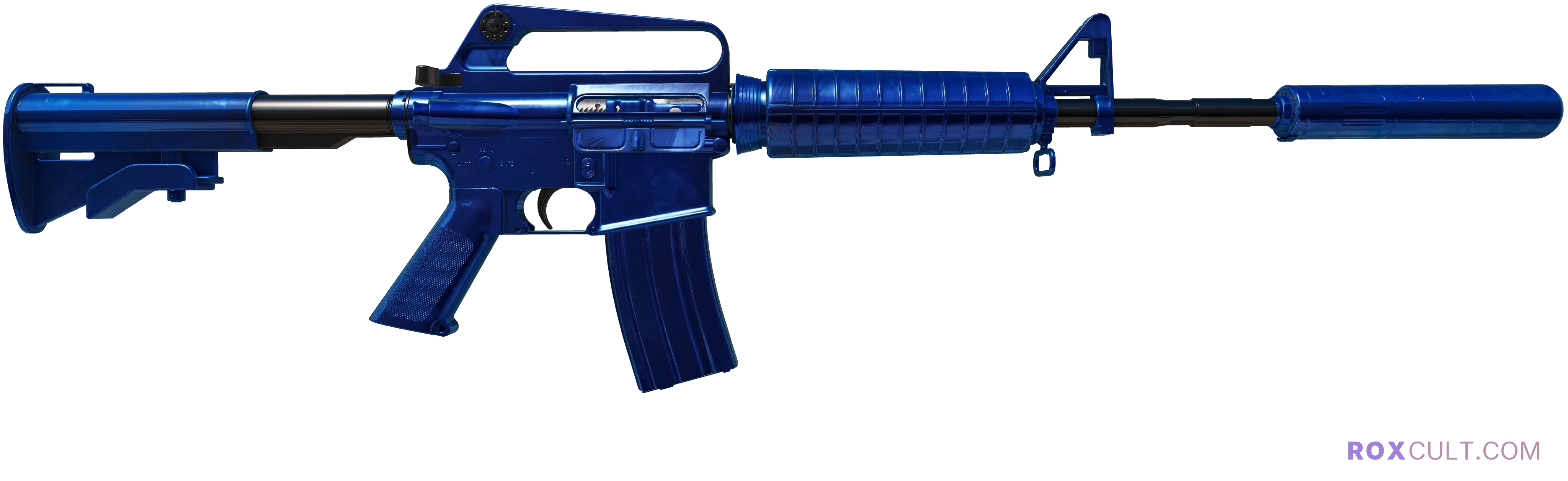 M4A1-S | Blue Phosphor (Factory New) — rox (Holo) Antwerp 2022 craft, backside view