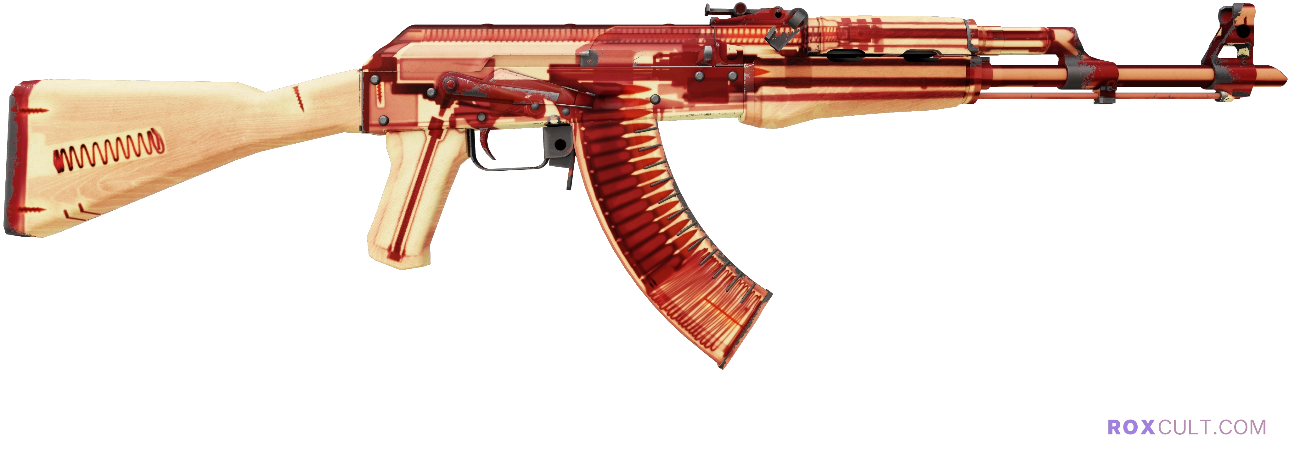 AK-47 | X-Ray (Field-Tested) — rox (Holo) Antwerp 2022 craft, backside view