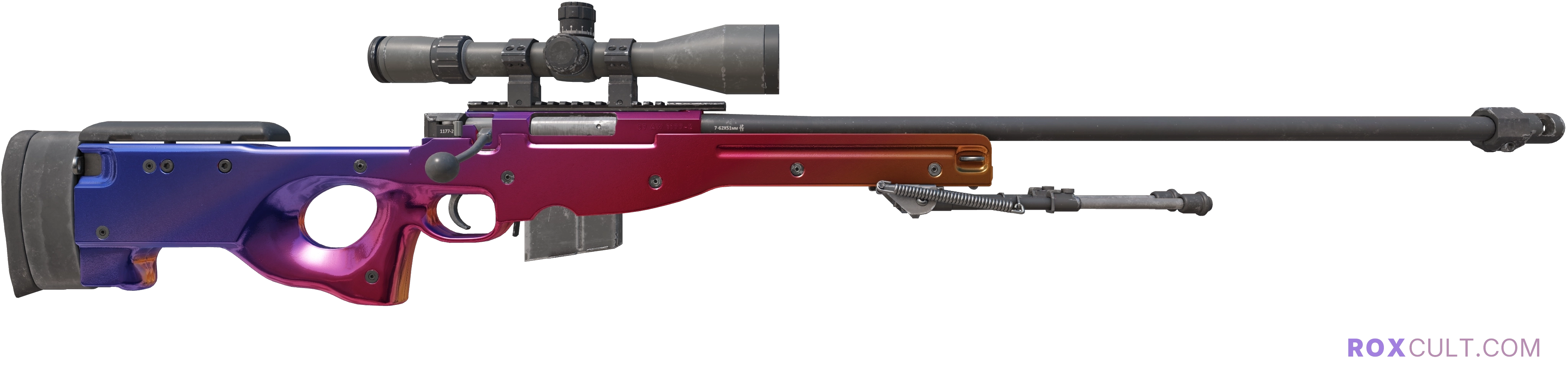 AWP | Fade (Factory New) — rox (Holo) Antwerp 2022 craft, backside view