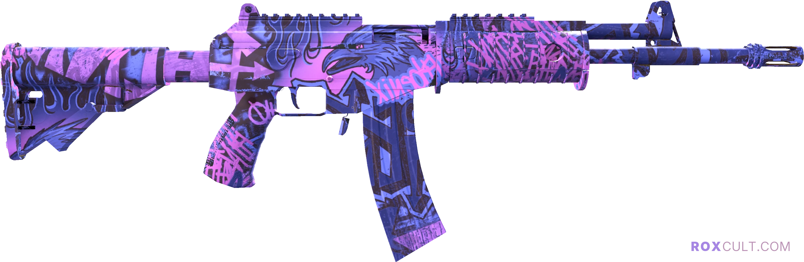 Galil AR | Phoenix Blacklight (Factory New) — rox (Holo) Antwerp 2022 craft, backside view