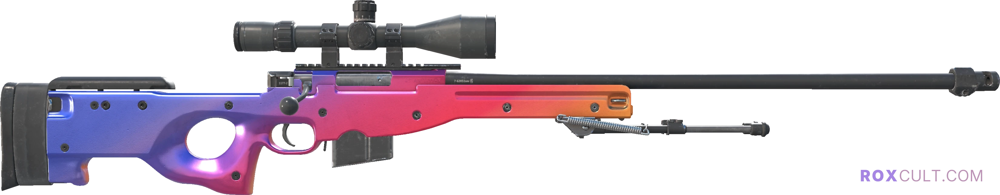 AWP | Fade (Factory New) — rox (Holo) Antwerp 2022 craft, backside view