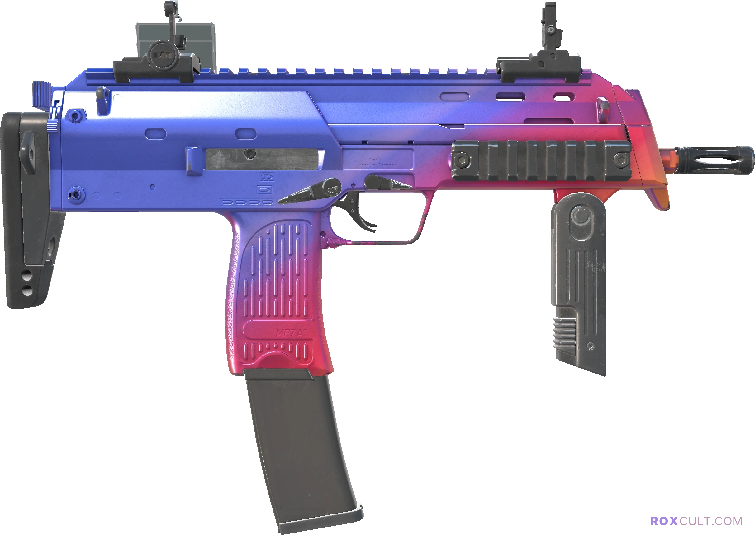 MP7 | Fade (Factory New) — rox (Holo) Antwerp 2022 craft, backside view