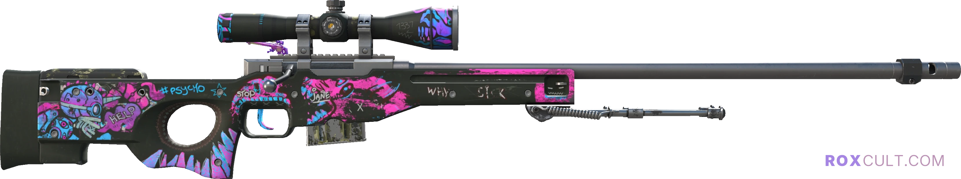 AWP | Fever Dream (Factory New) — rox (Holo) Antwerp 2022 craft, backside view