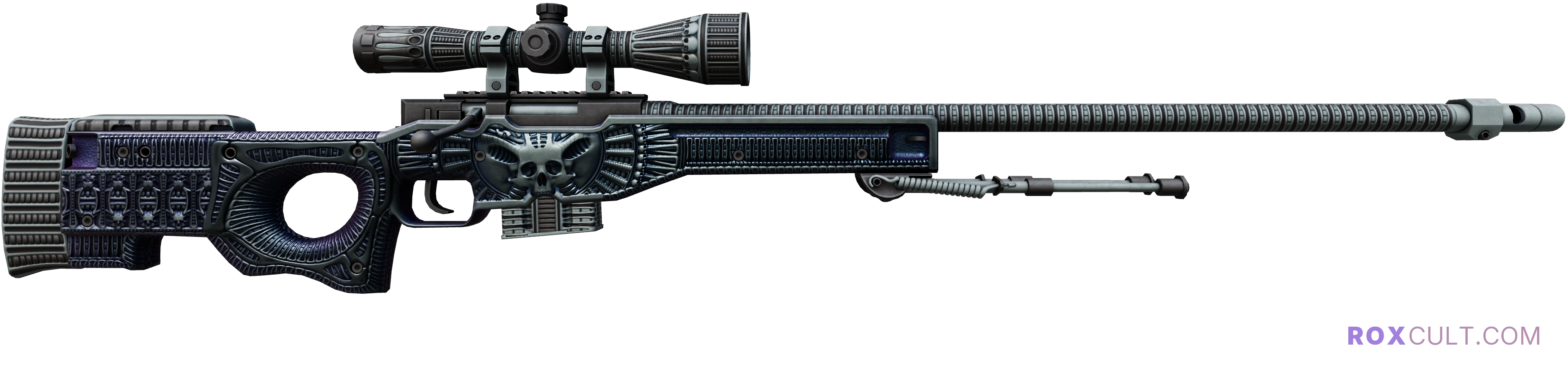 StatTrak™ AWP | Exoskeleton (Factory New) — rox (Holo) Antwerp 2022 craft, backside view