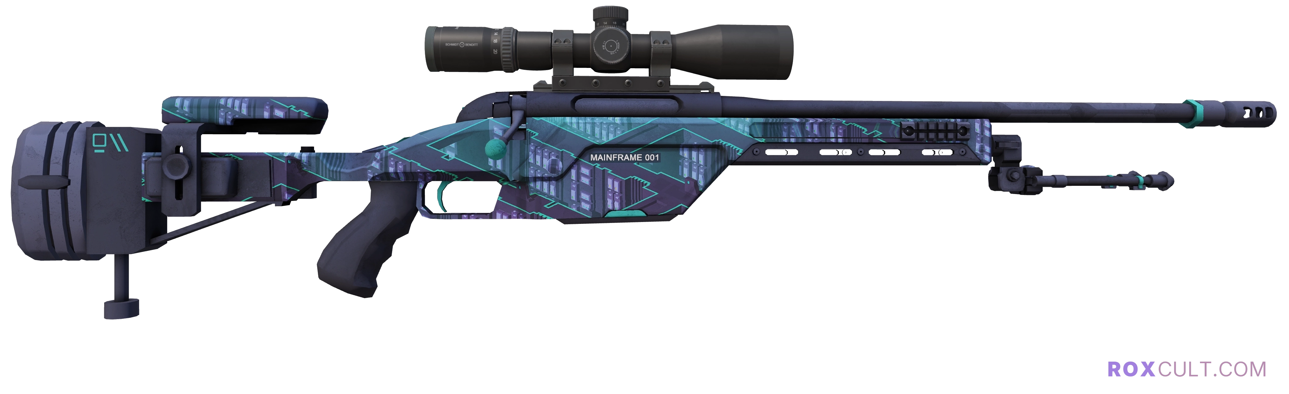 StatTrak™ SSG 08 | Mainframe 001 (Factory New) — rox (Holo) Antwerp 2022 craft, backside view