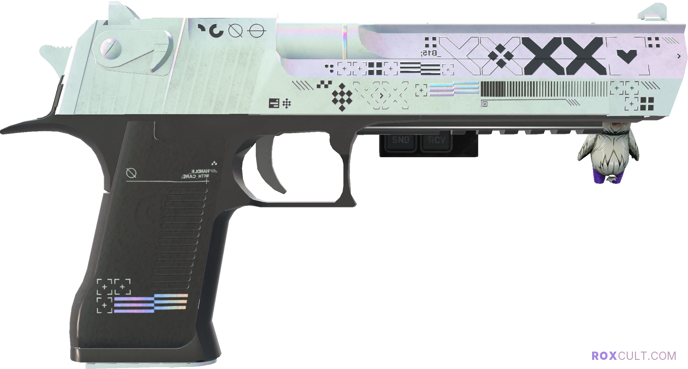 StatTrak™ Desert Eagle | Printstream (Minimal Wear) — rox (Holo) Antwerp 2022 craft, backside view