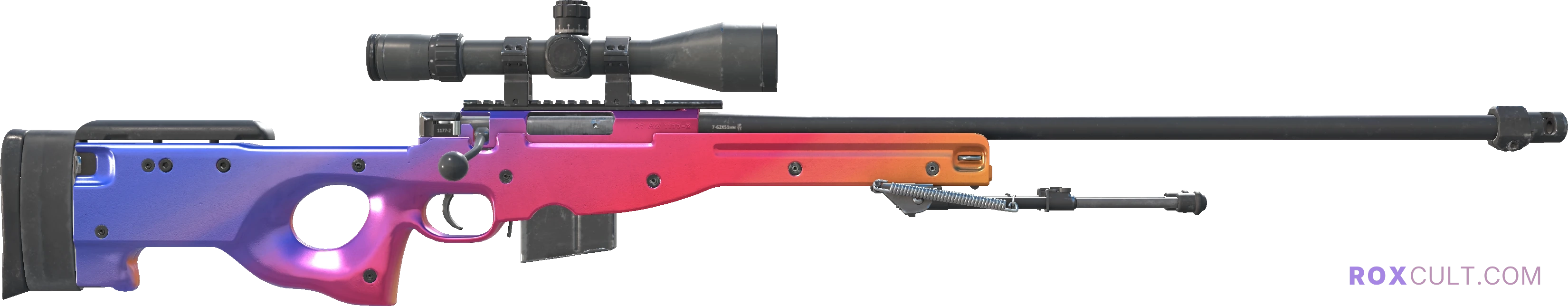 AWP | Fade (Factory New) — rox (Holo) Antwerp 2022 craft, backside view