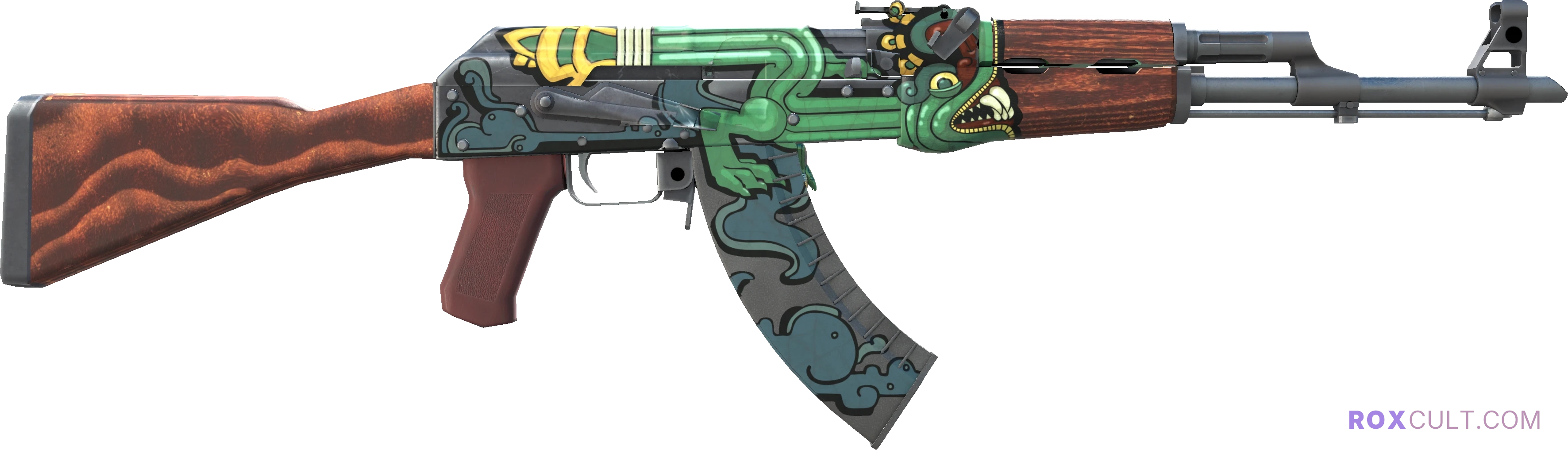 AK-47 | Fire Serpent (Minimal Wear) — rox (Holo) Antwerp 2022 craft, backside view