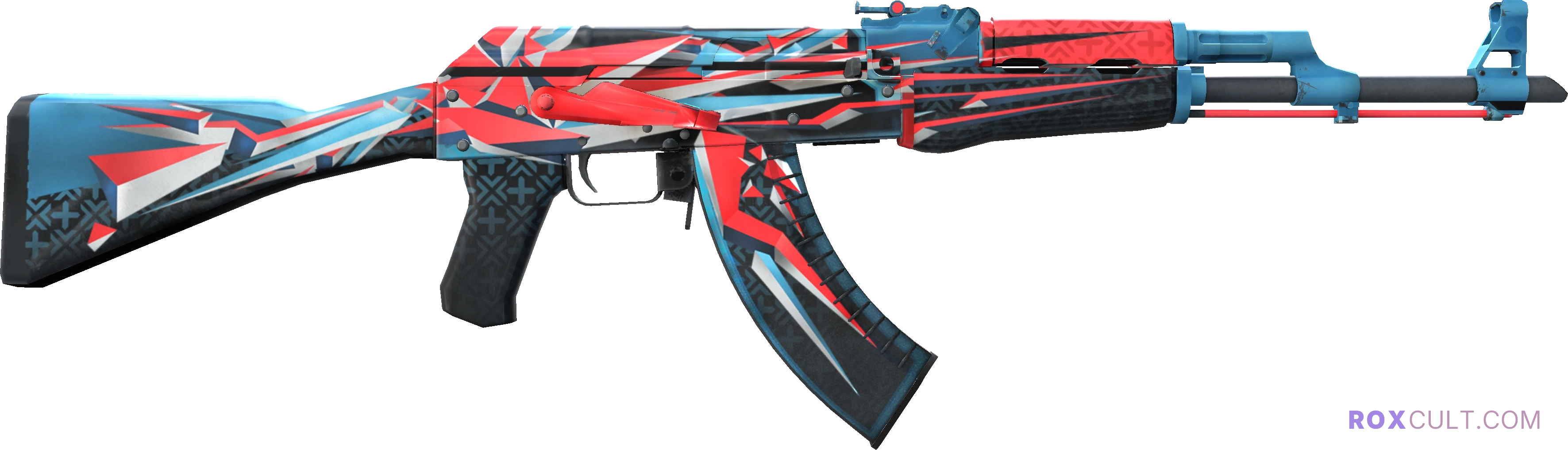 StatTrak™ AK-47 | Point Disarray (Factory New) — rox (Holo) Antwerp 2022 craft, backside view