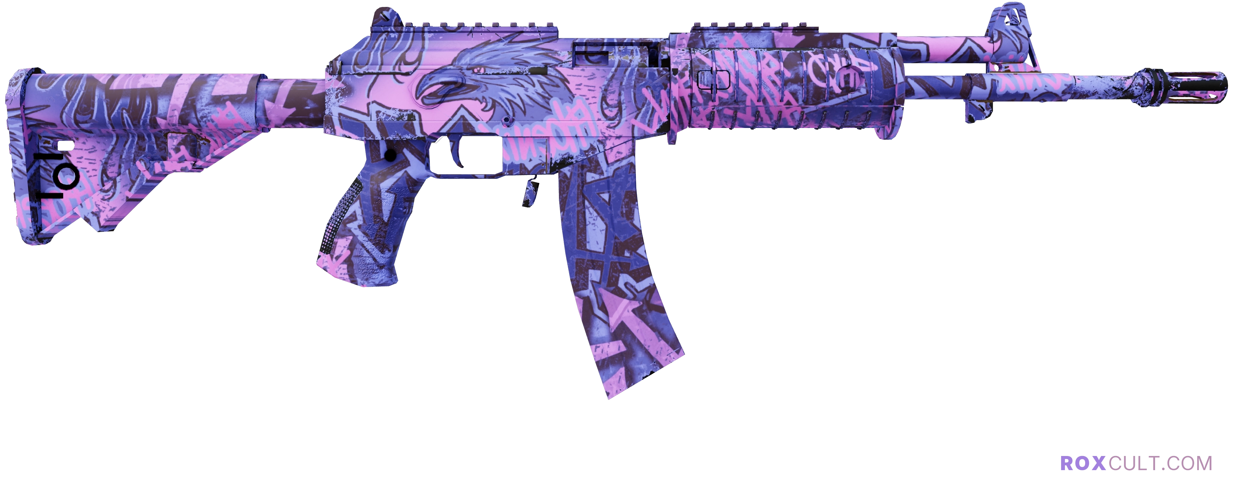 Galil AR | Phoenix Blacklight (Minimal Wear) — rox (Holo) Antwerp 2022 craft, backside view