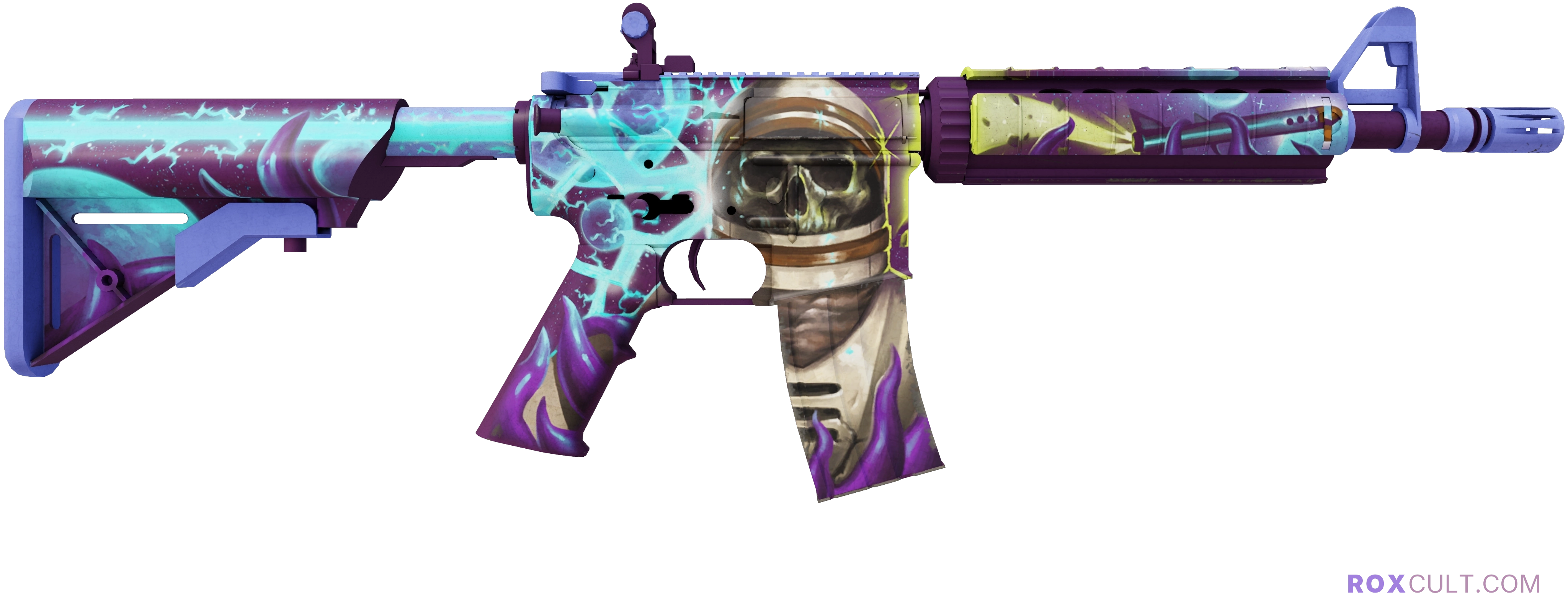 StatTrak™ M4A4 | Desolate Space (Field-Tested) — rox (Holo) Antwerp 2022 craft, backside view
