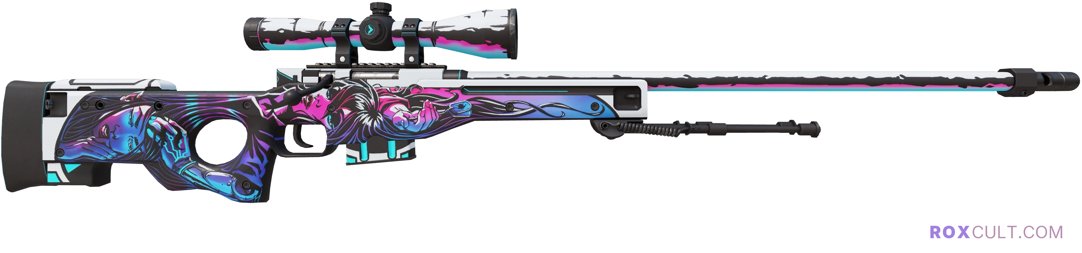AWP | Neo-Noir (Factory New) — rox (Holo) Antwerp 2022 craft, backside view