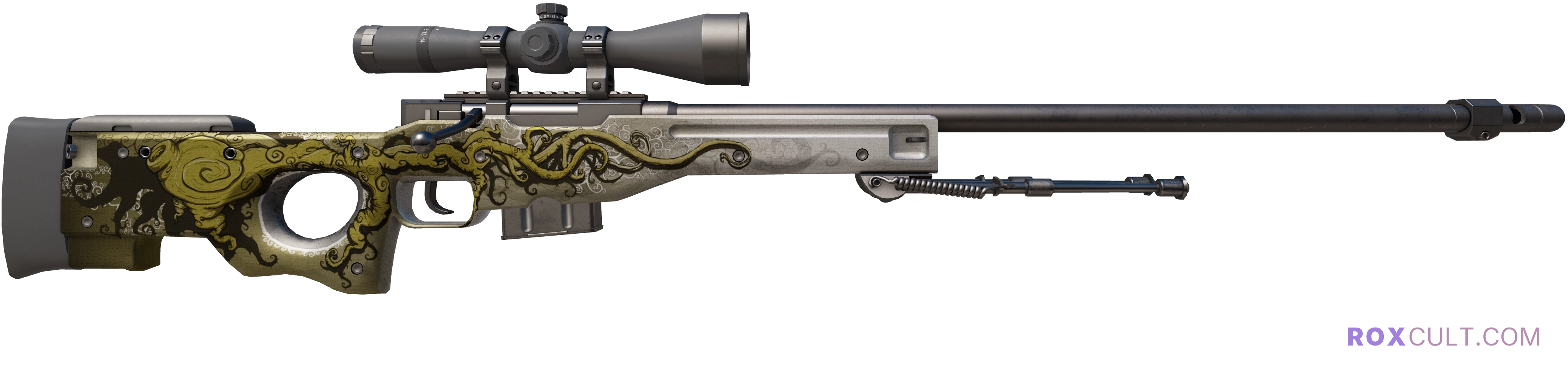 AWP | Worm God (Factory New) — rox (Holo) Antwerp 2022 craft, backside view