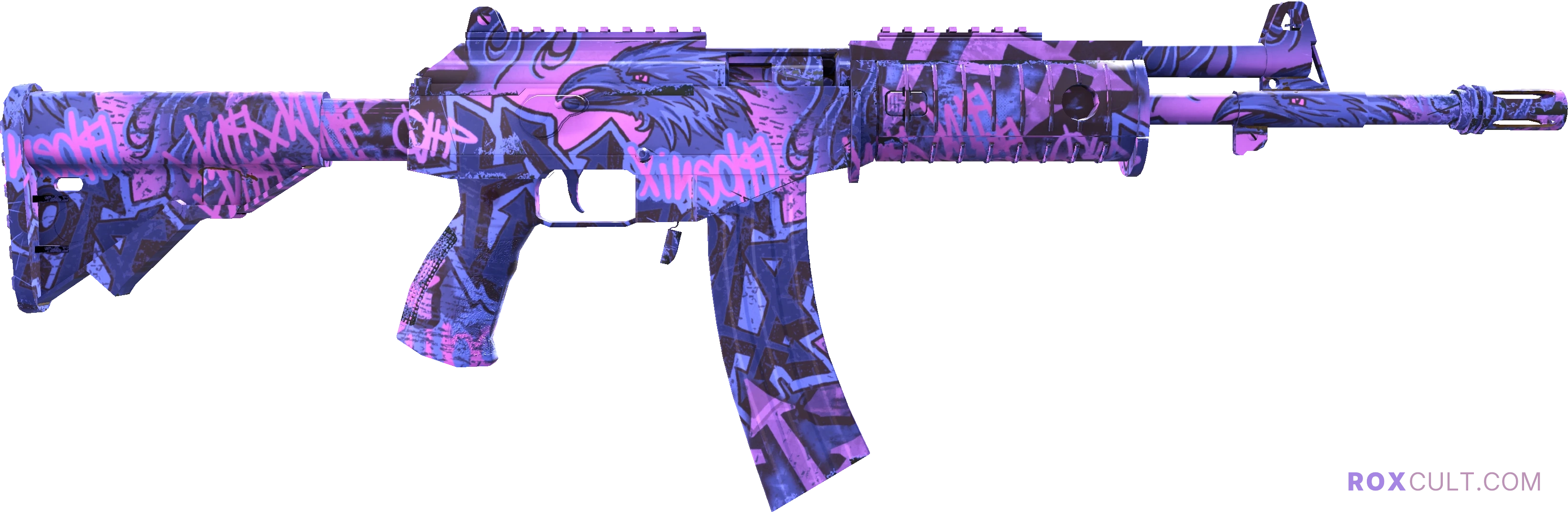 Galil AR | Phoenix Blacklight (Factory New) — rox (Holo) Antwerp 2022 craft, backside view