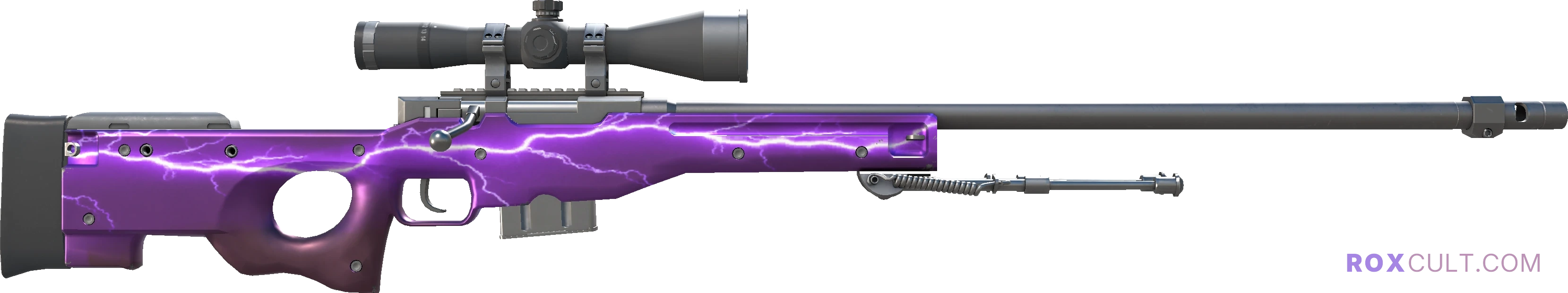 AWP | Lightning Strike (Factory New) — rox (Holo) Antwerp 2022 craft, backside view