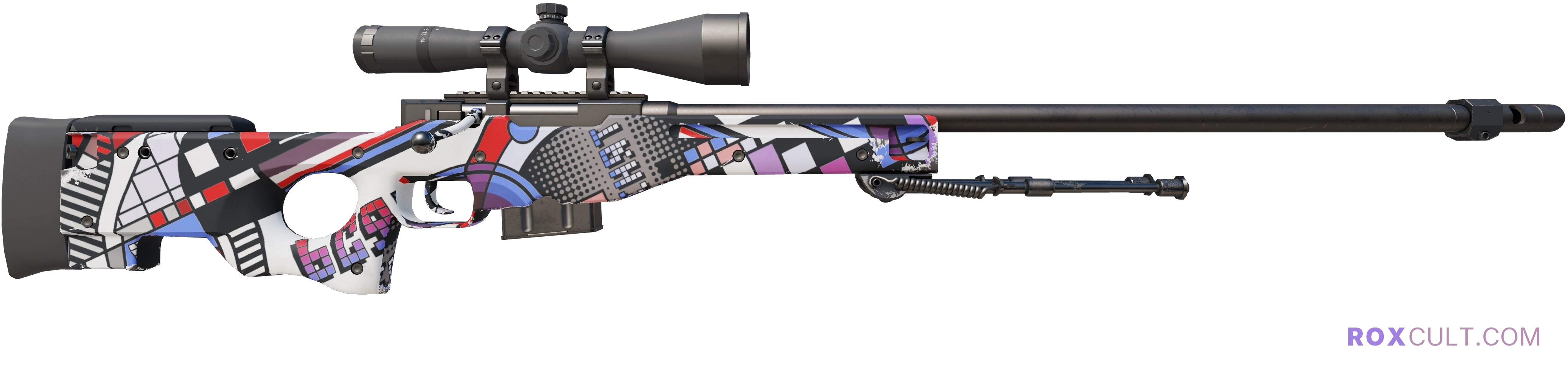AWP | POP AWP (Factory New) — rox (Holo) Antwerp 2022 craft, backside view