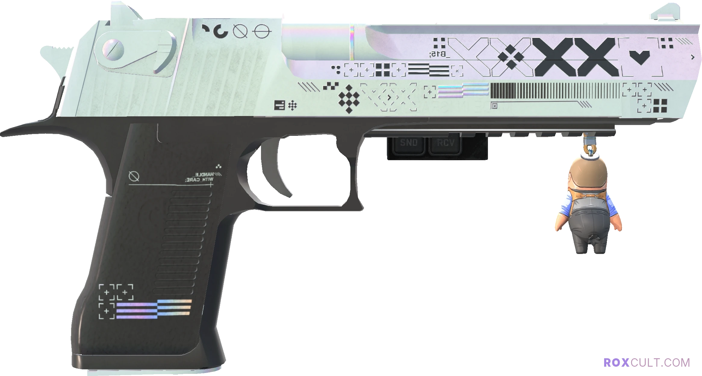 StatTrak™ Desert Eagle | Printstream (Factory New) — rox (Holo) Antwerp 2022 craft, backside view