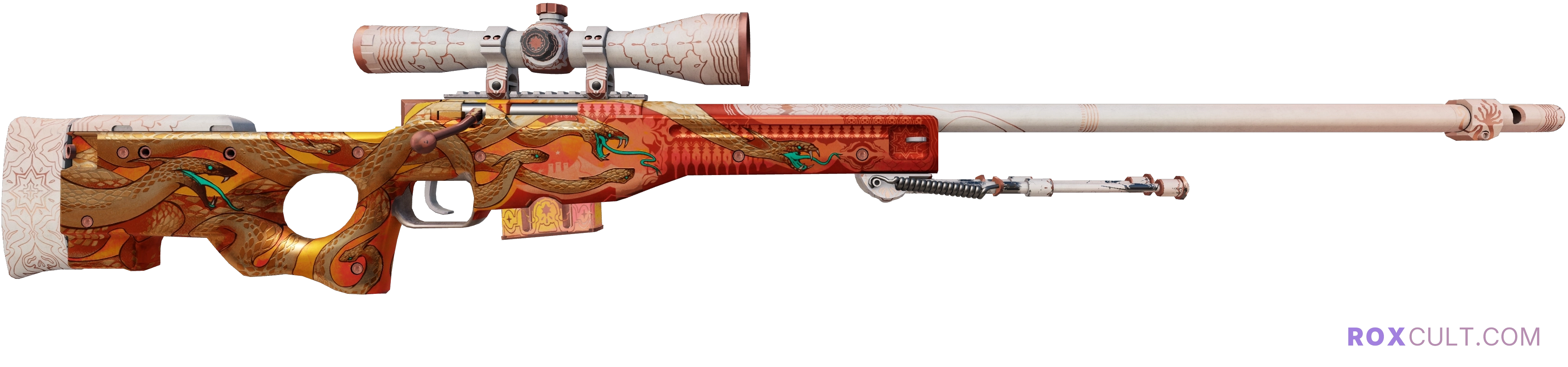 AWP | Desert Hydra (Field-Tested) — rox (Holo) Antwerp 2022 craft, backside view