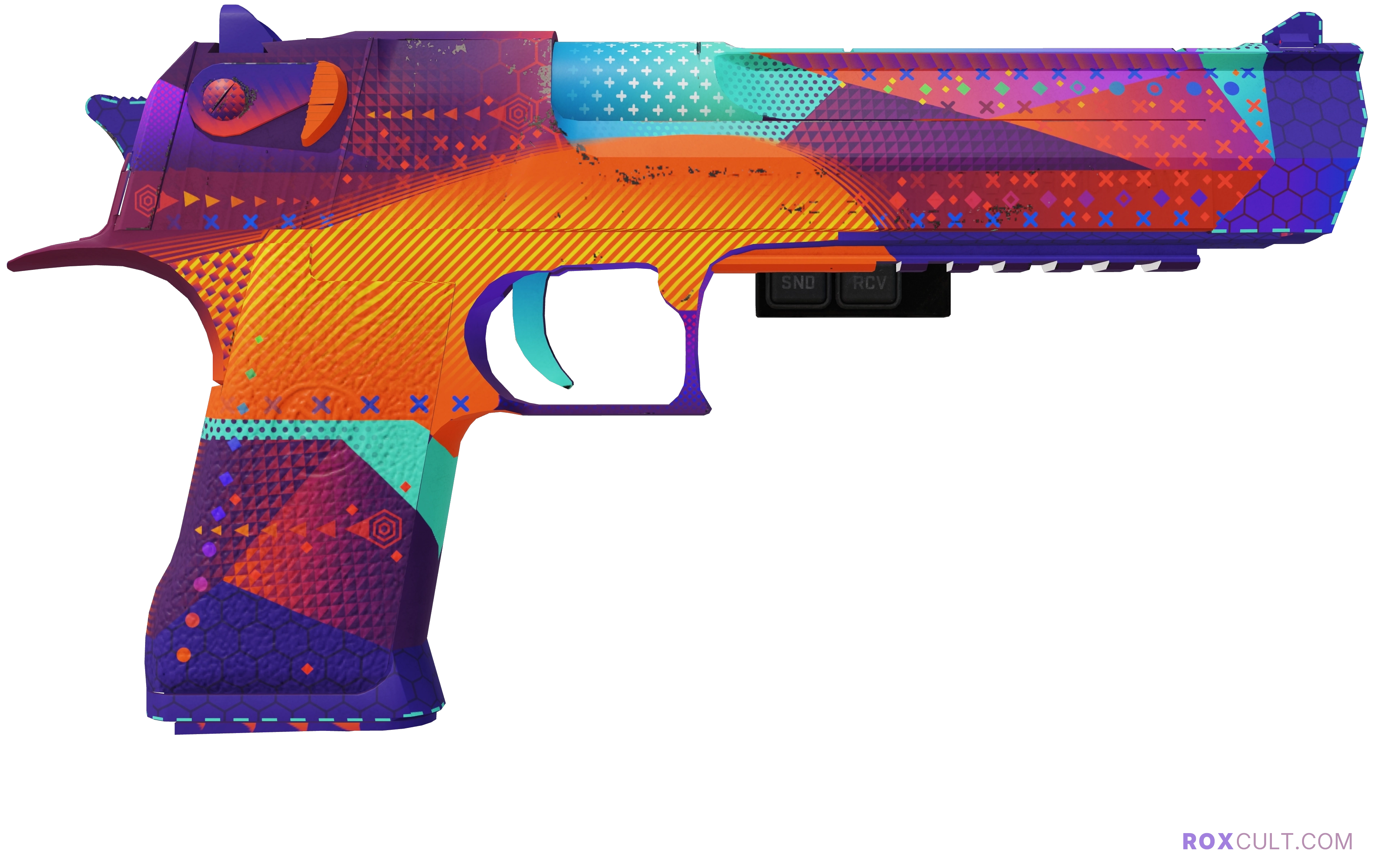 StatTrak™ Desert Eagle | Ocean Drive (Minimal Wear) — rox (Holo) Antwerp 2022 craft, backside view