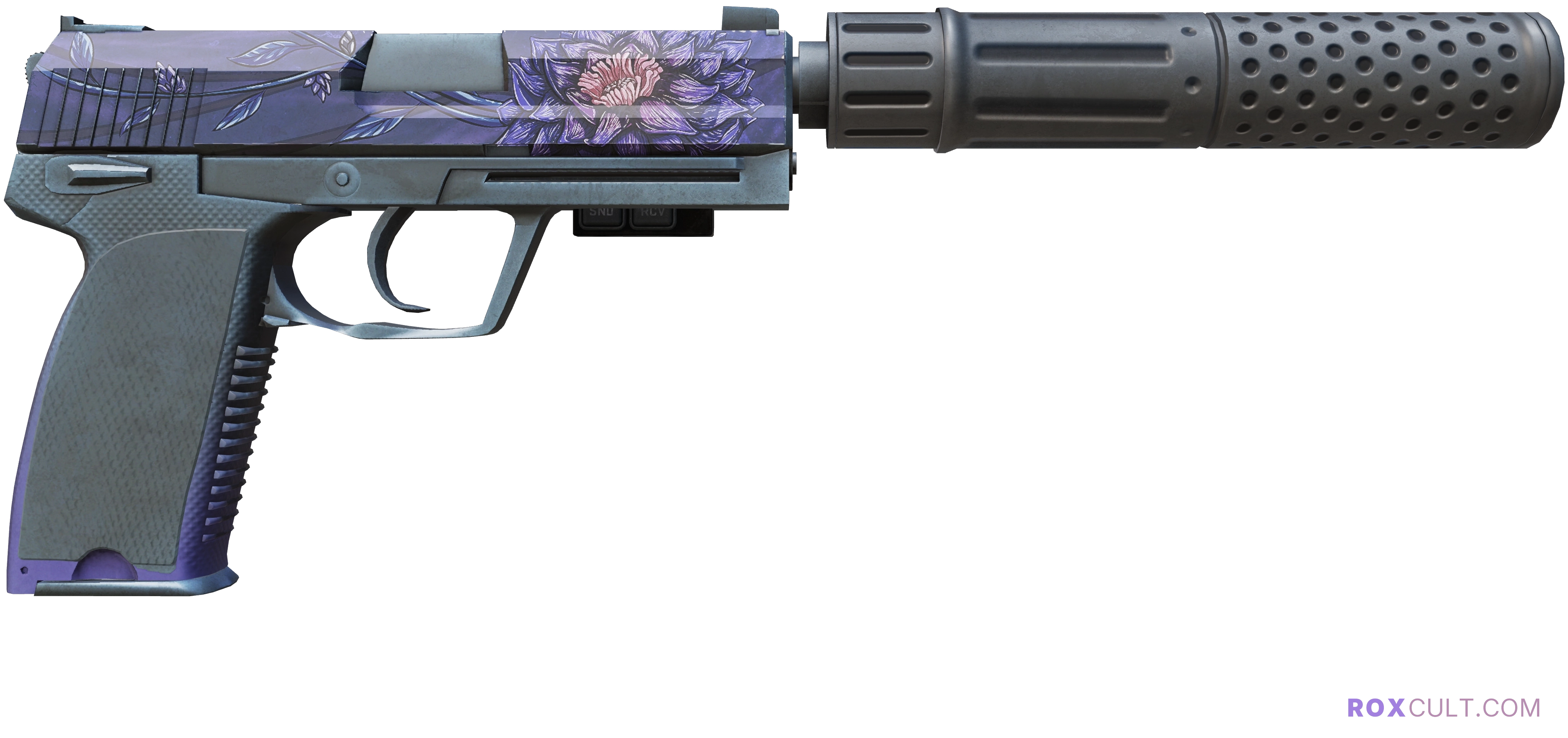 StatTrak™ USP-S | Black Lotus (Minimal Wear) — rox (Holo) Antwerp 2022 craft, backside view