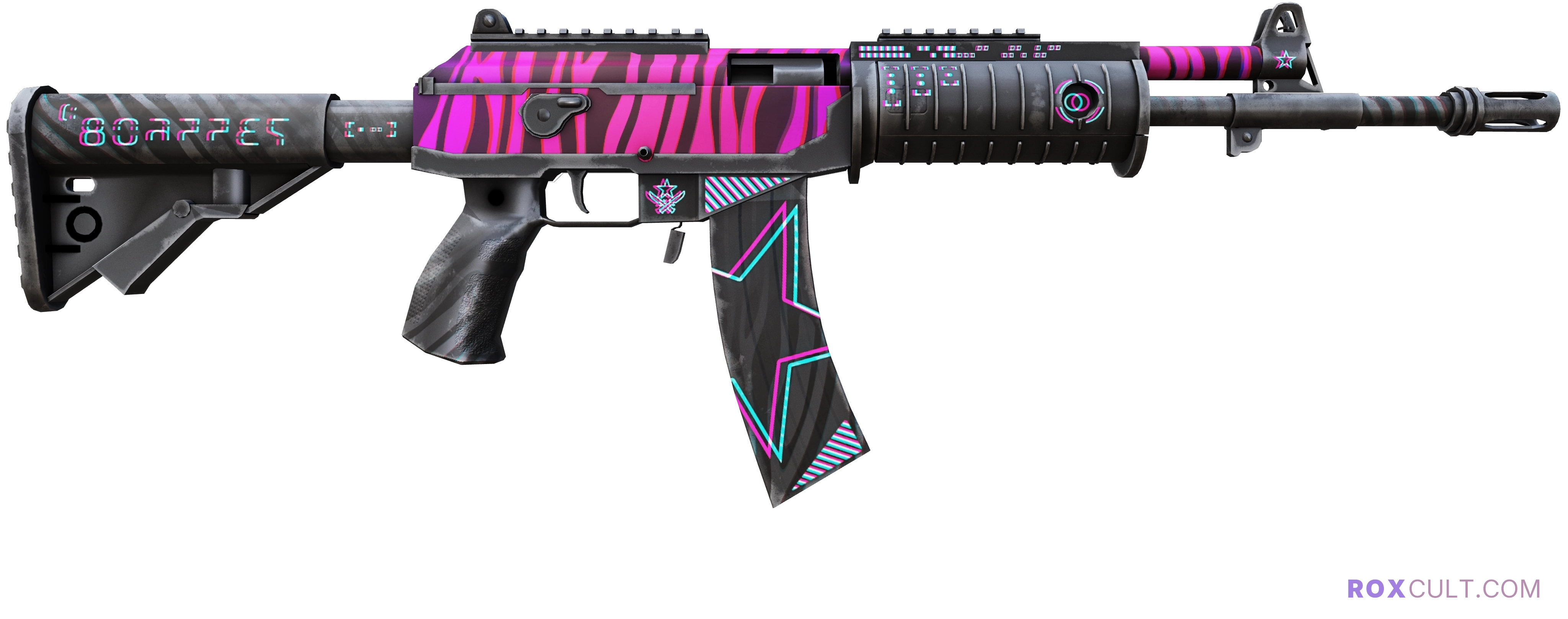StatTrak™ Galil AR | Chromatic Aberration (Factory New) — rox (Holo) Antwerp 2022 craft, backside view