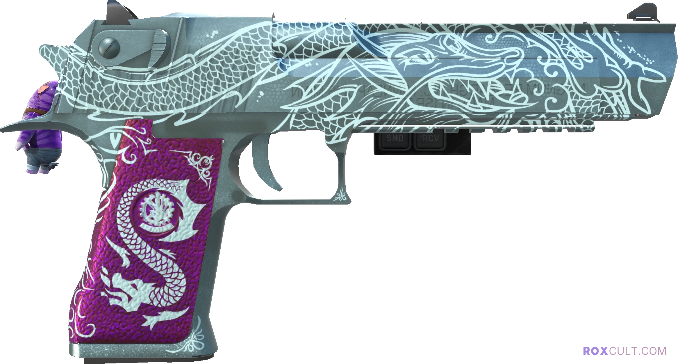 StatTrak™ Desert Eagle | Kumicho Dragon (Factory New) — rox (Holo) Antwerp 2022 craft, backside view