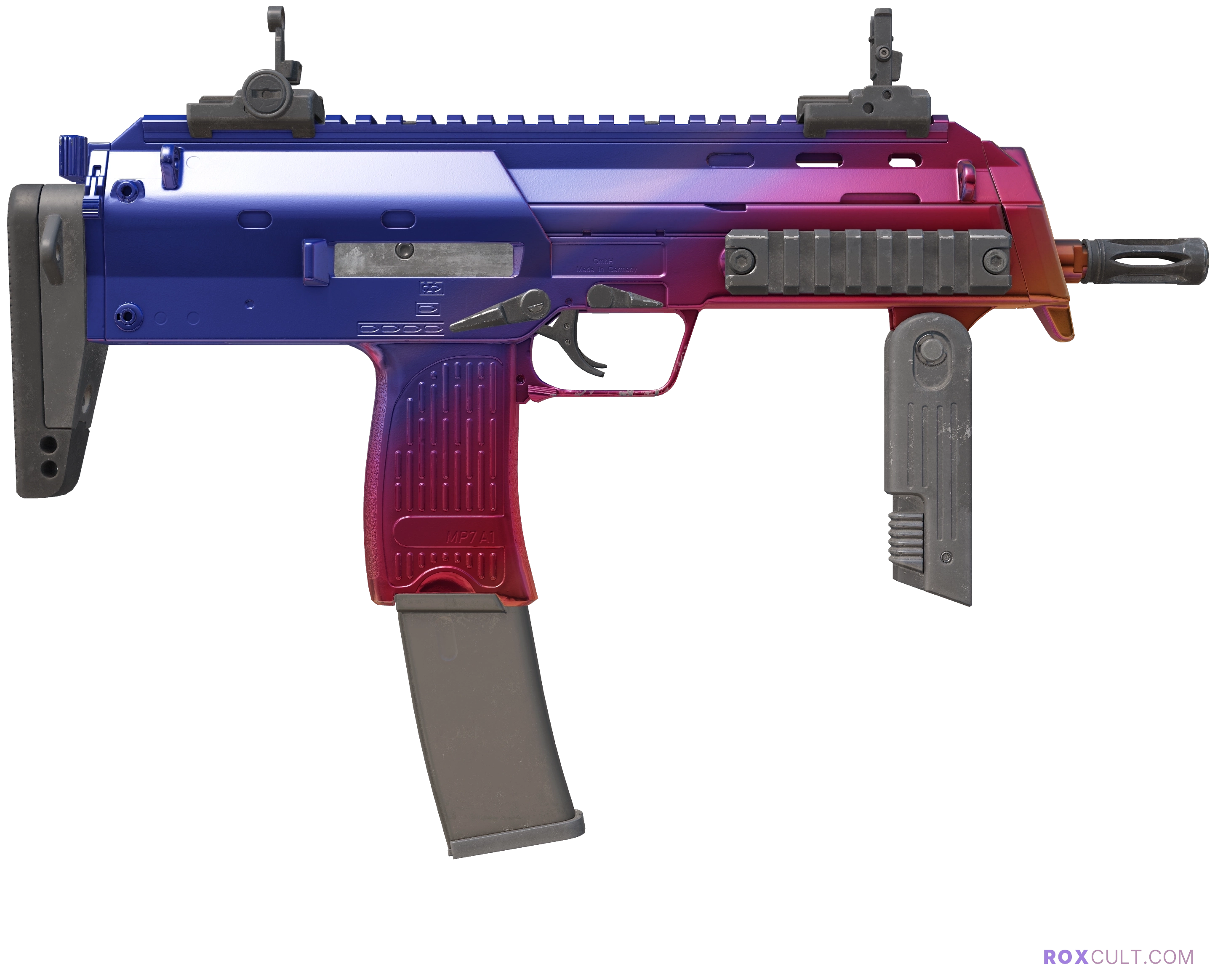 MP7 | Fade (Factory New) — rox (Holo) Antwerp 2022 craft, backside view