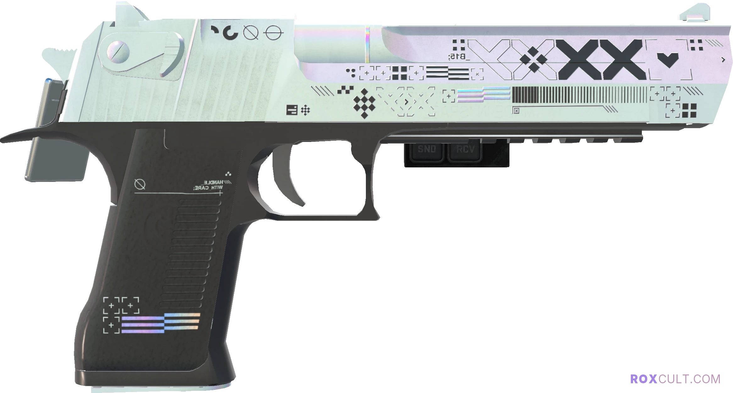 StatTrak™ Desert Eagle | Printstream (Factory New) — rox (Holo) Antwerp 2022 craft, backside view