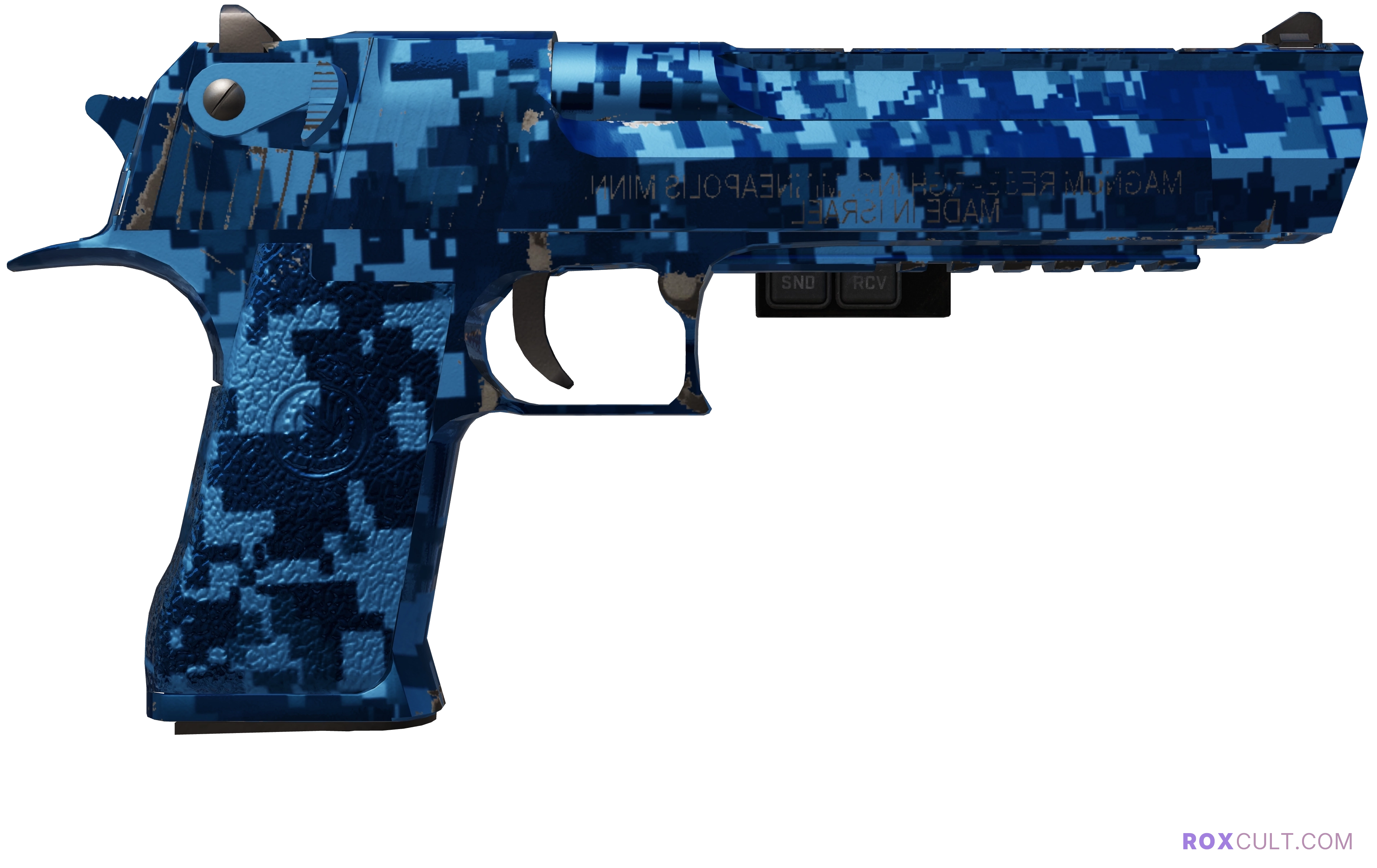 StatTrak™ Desert Eagle | Cobalt Disruption (Factory New) — rox (Holo) Antwerp 2022 craft, backside view