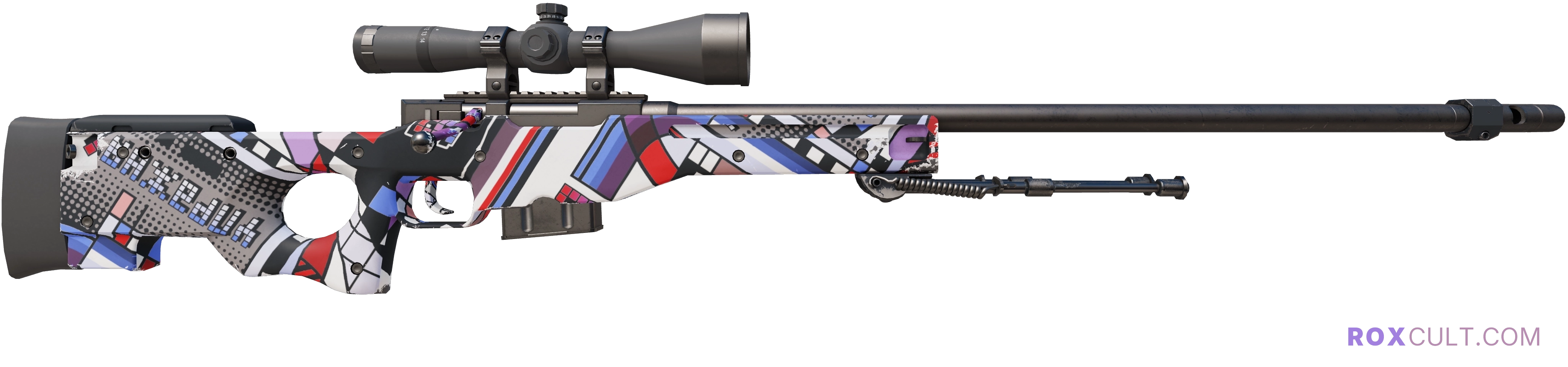 AWP | POP AWP (Factory New) — rox (Holo) Antwerp 2022 craft, backside view