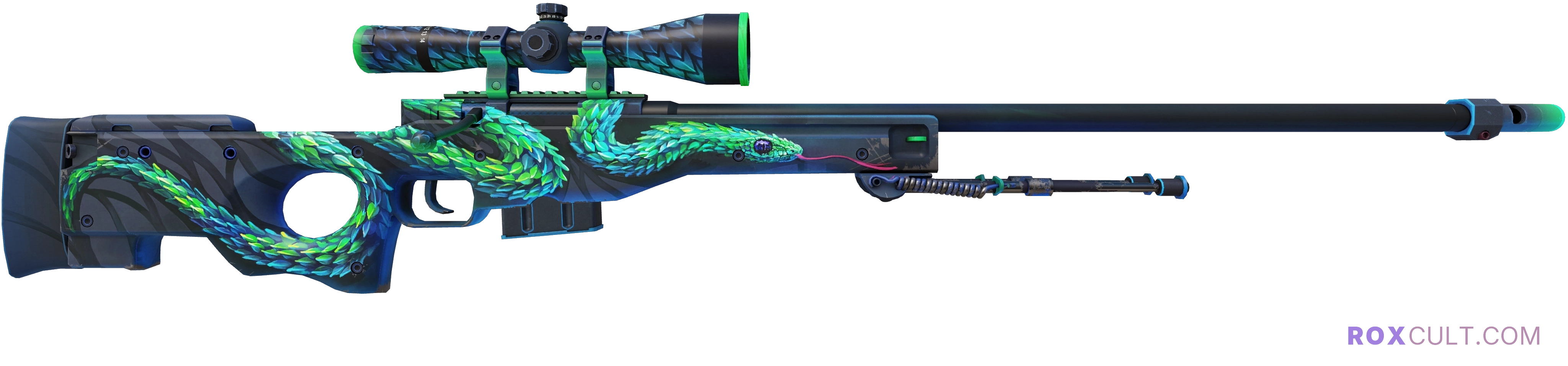 AWP | Atheris (Field-Tested) — rox (Holo) Antwerp 2022 craft, backside view