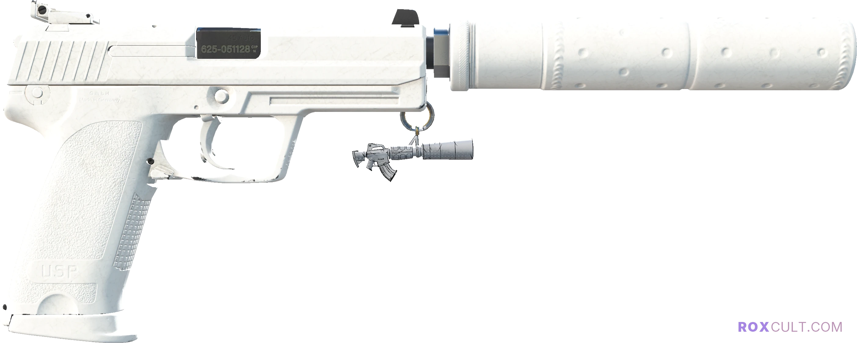 USP-S | Whiteout (Minimal Wear) — rox (Holo) Antwerp 2022 craft, backside view
