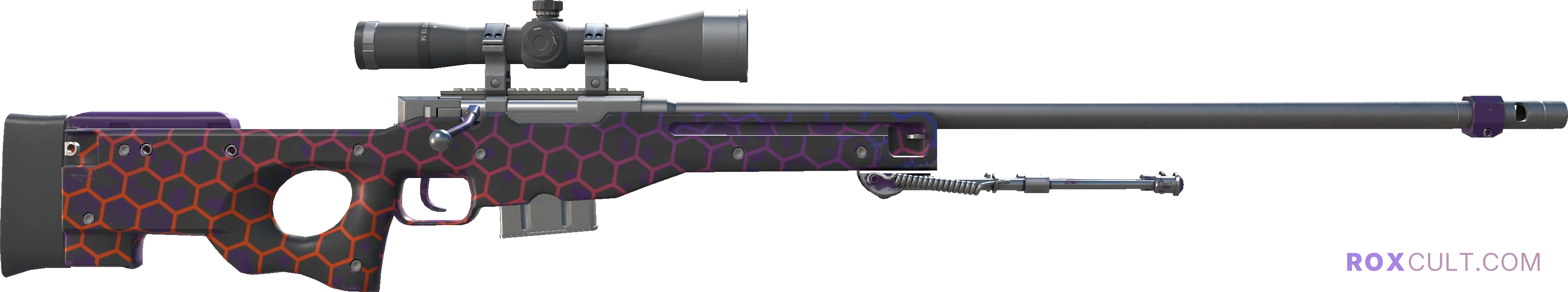 AWP | Electric Hive (Factory New) — rox (Holo) Antwerp 2022 craft, backside view
