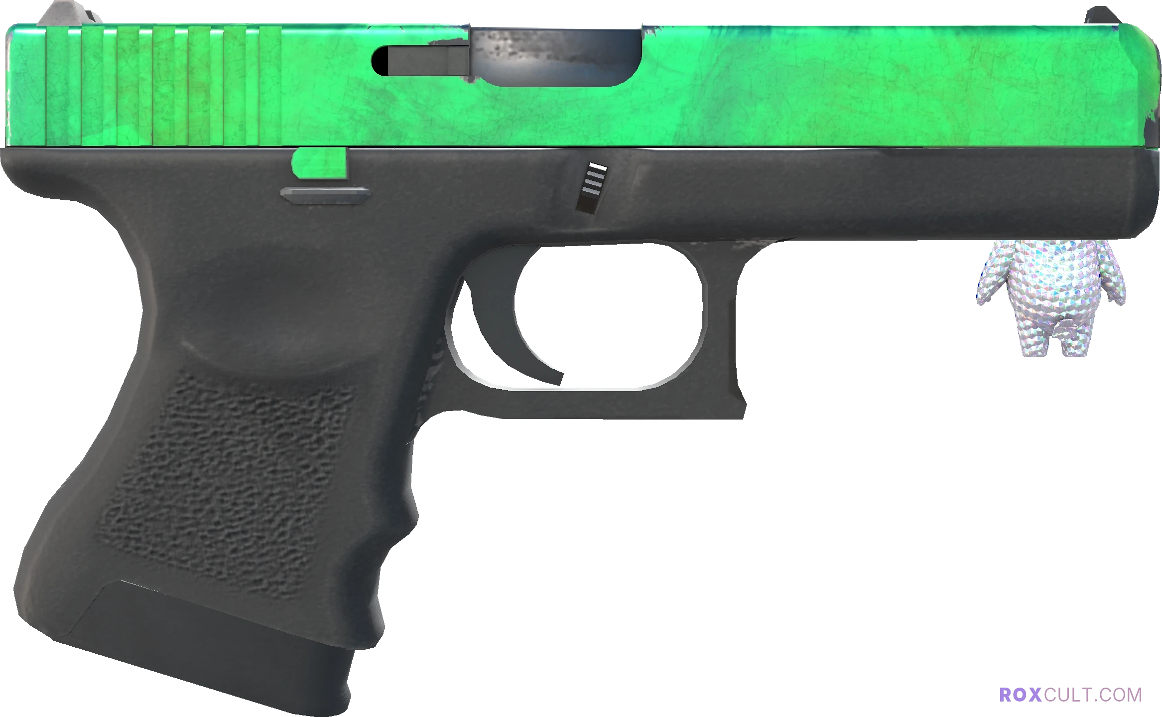 Glock-18 | Gamma Doppler (Field-Tested) — rox (Holo) Antwerp 2022 craft, backside view