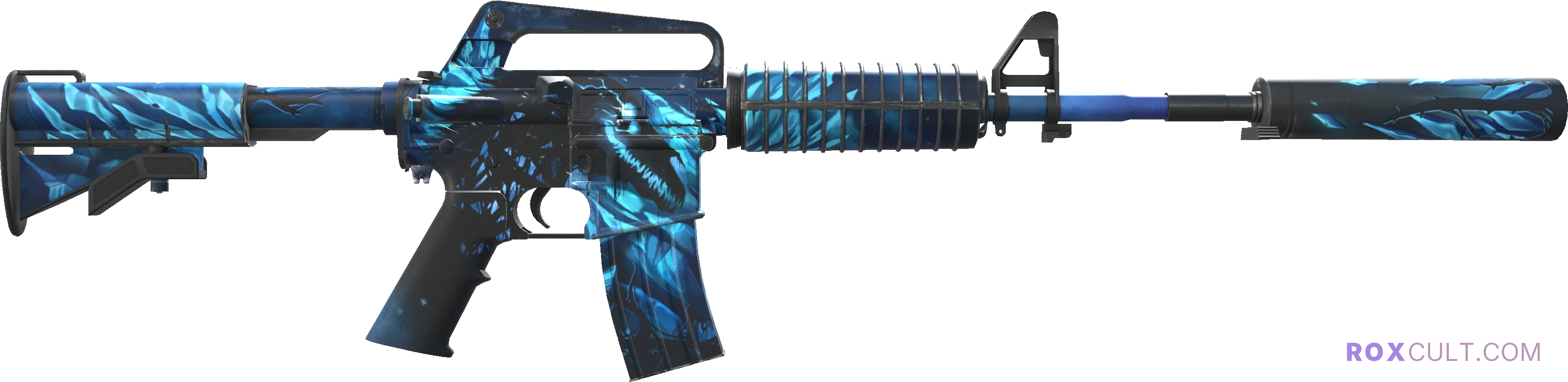 M4A1-S | Nightmare (Minimal Wear) — rox (Holo) Antwerp 2022 craft, backside view