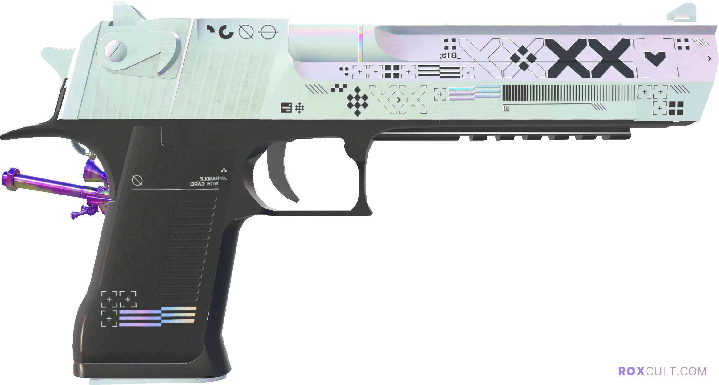 Desert Eagle | Printstream (Factory New) — rox (Holo) Antwerp 2022 craft, backside view