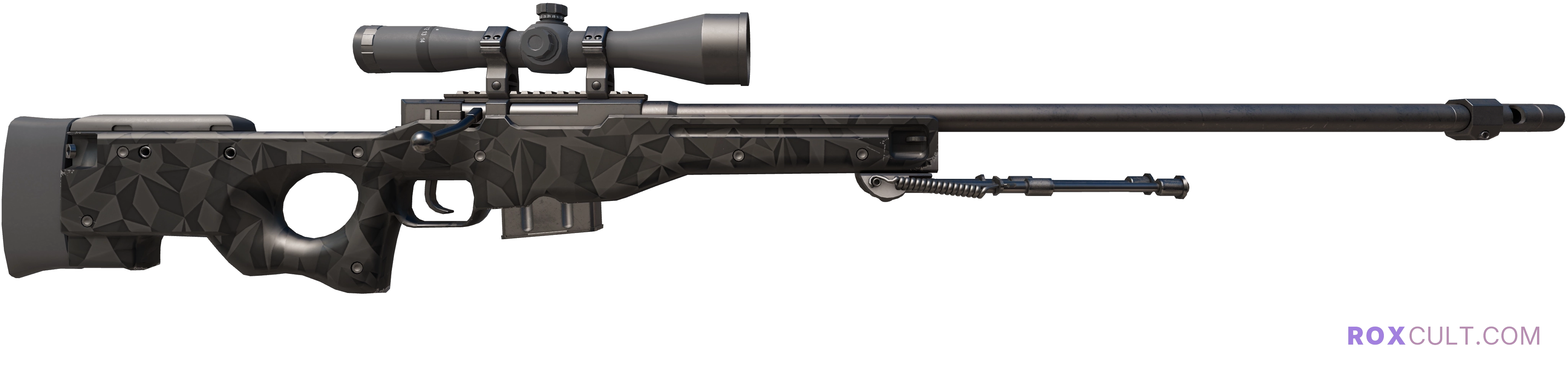 AWP | Graphite (Factory New) — rox (Holo) Antwerp 2022 craft, backside view
