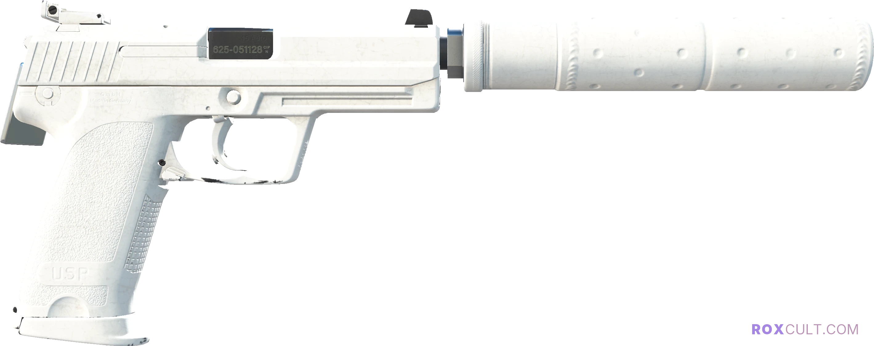 USP-S | Whiteout (Minimal Wear) — rox (Holo) Antwerp 2022 craft, backside view
