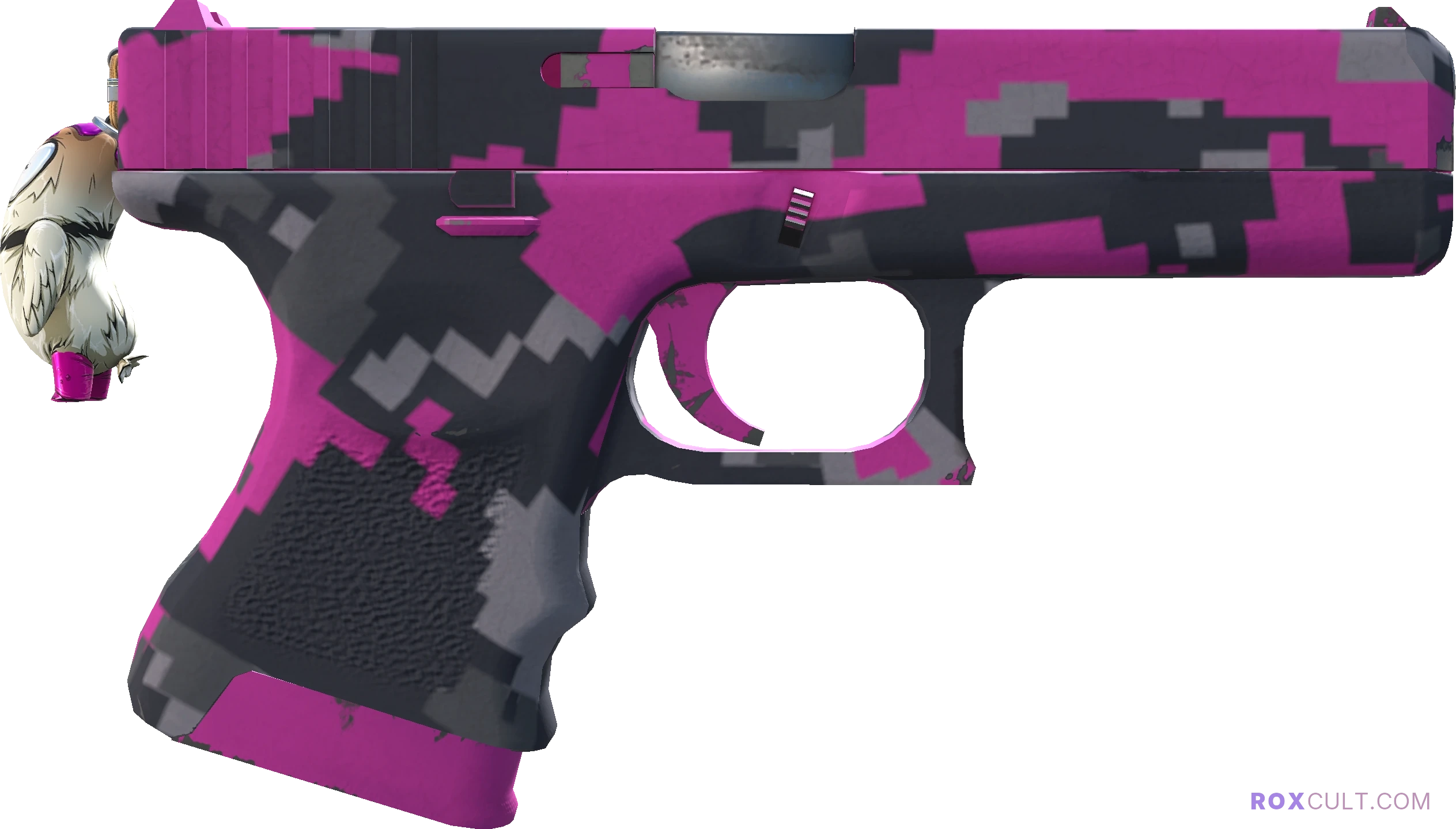Glock-18 | Pink DDPAT (Factory New) — rox (Holo) Antwerp 2022 craft, backside view