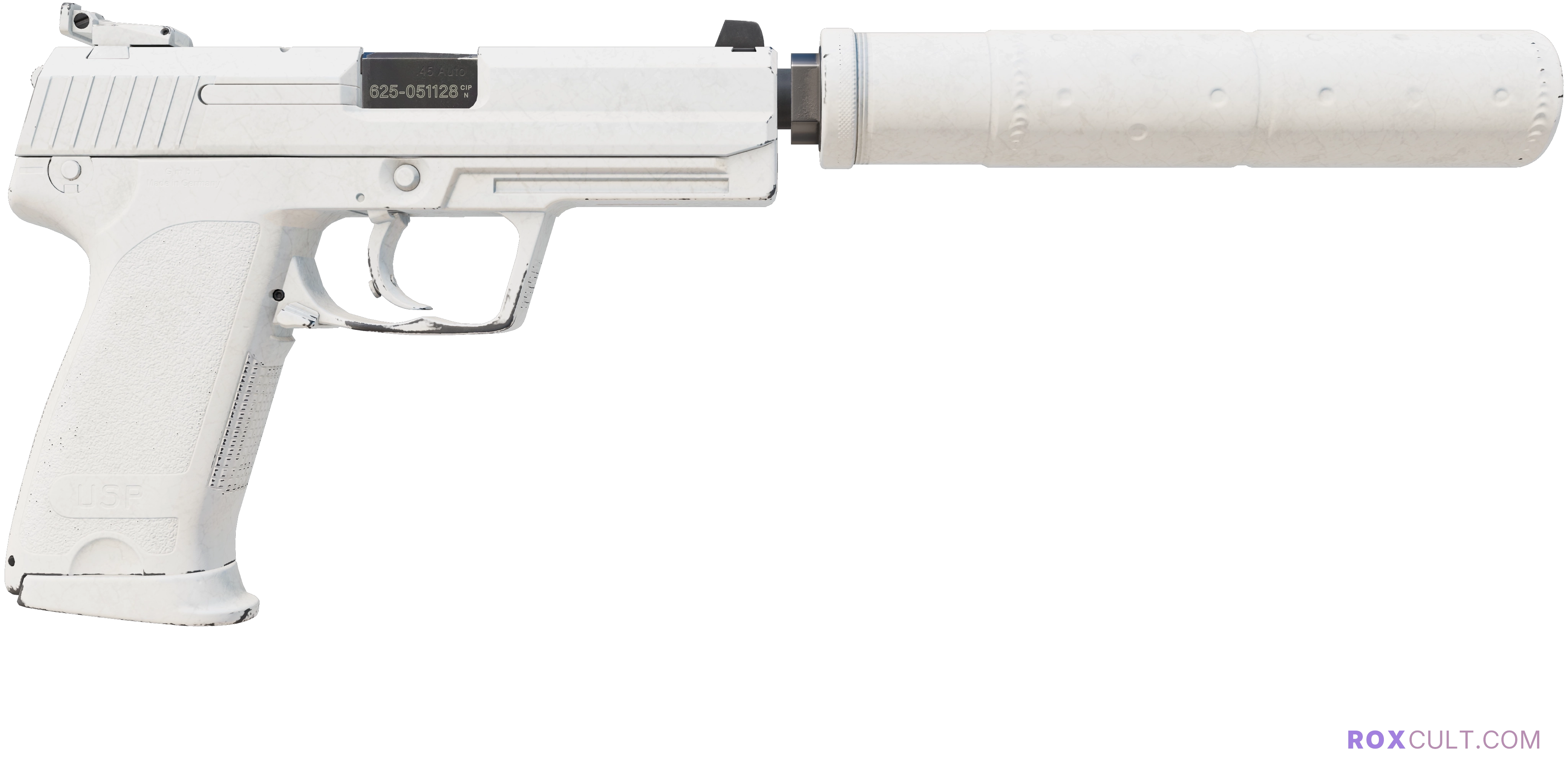 USP-S | Whiteout (Minimal Wear) — rox (Holo) Antwerp 2022 craft, backside view
