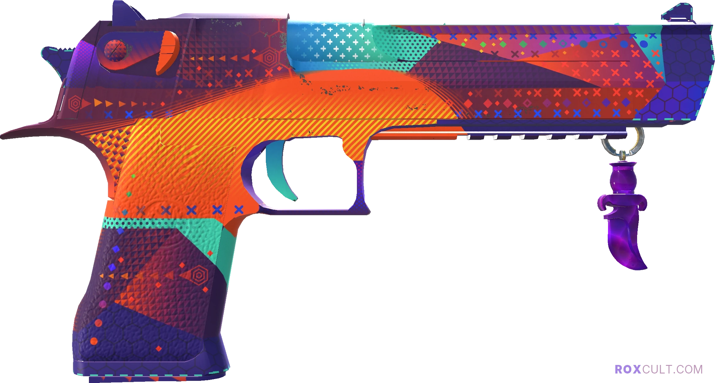 Desert Eagle | Ocean Drive (Factory New) — rox (Holo) Antwerp 2022 craft, backside view