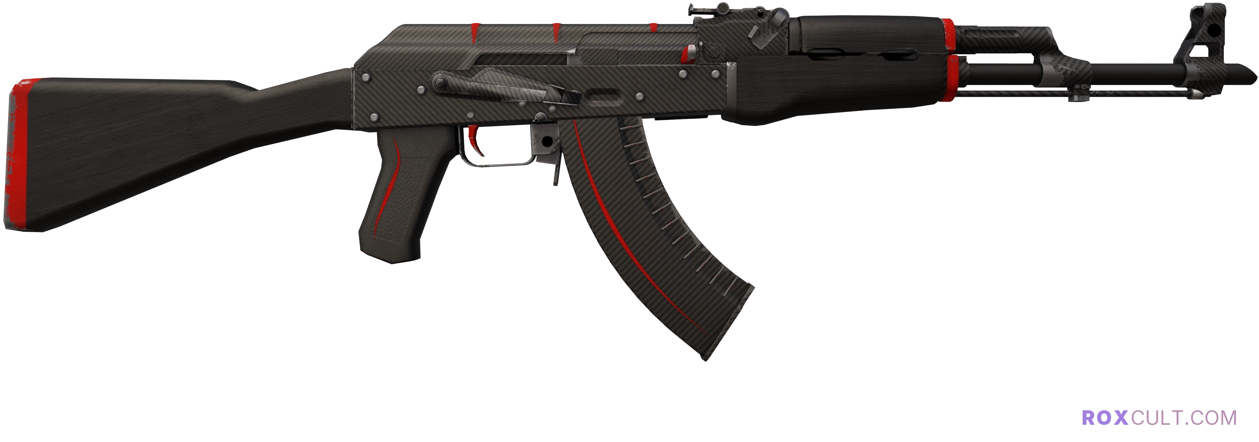 StatTrak™ AK-47 | Redline (Minimal Wear) — rox (Holo) Antwerp 2022 craft, backside view