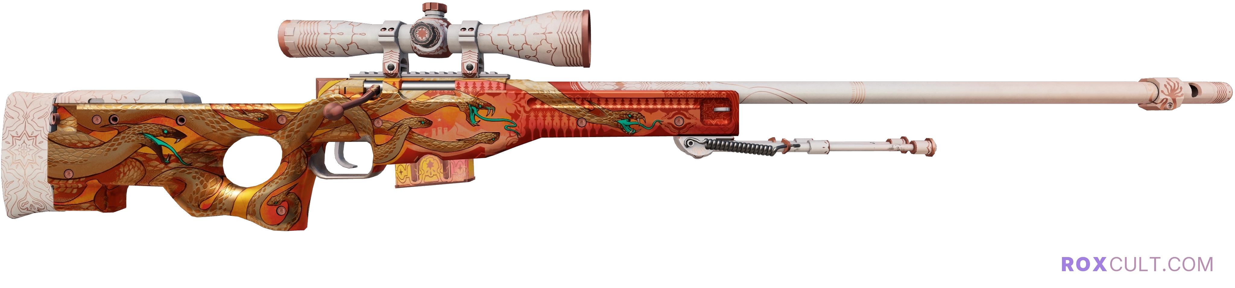 AWP | Desert Hydra (Field-Tested) — rox (Holo) Antwerp 2022 craft, backside view