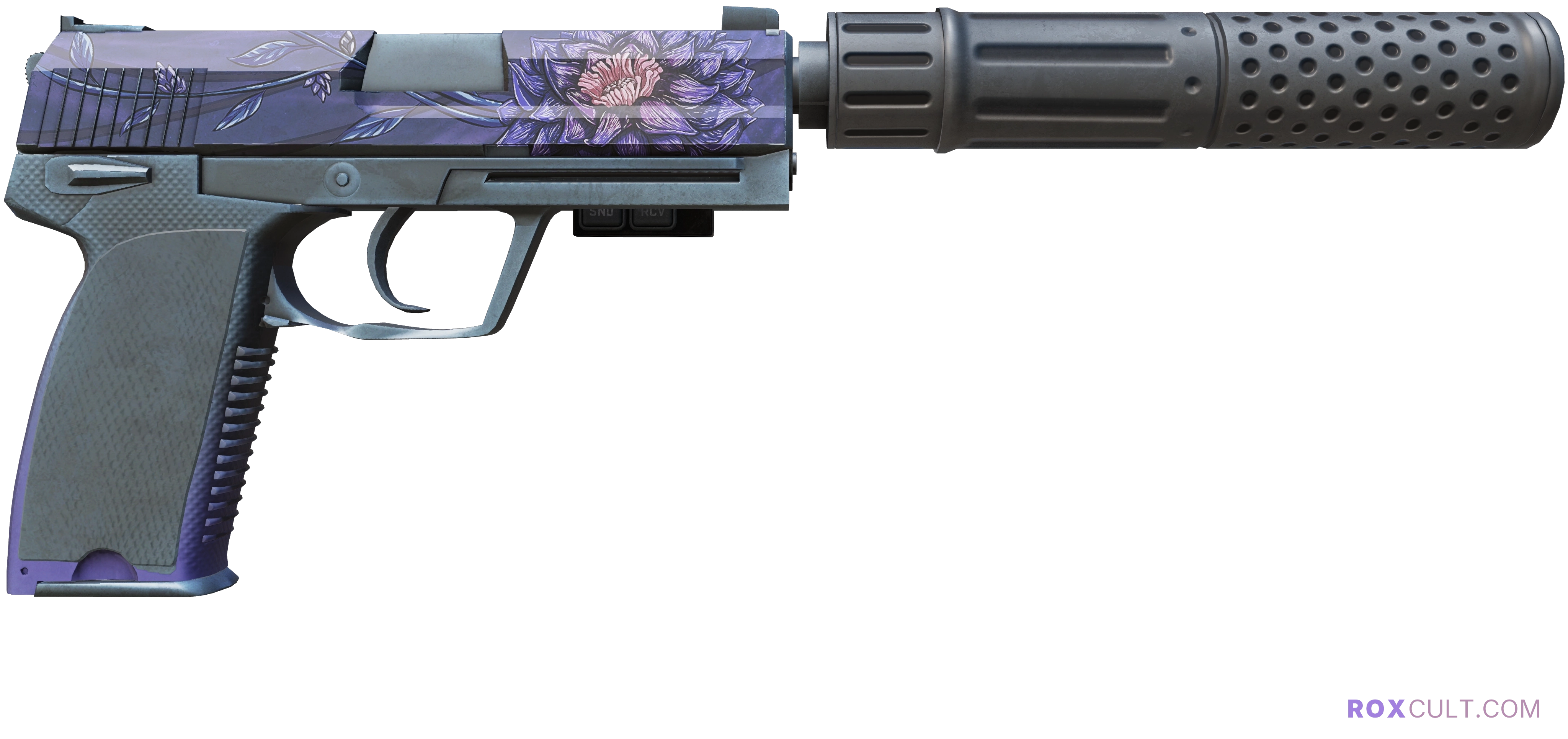 StatTrak™ USP-S | Black Lotus (Factory New) — rox (Holo) Antwerp 2022 craft, backside view
