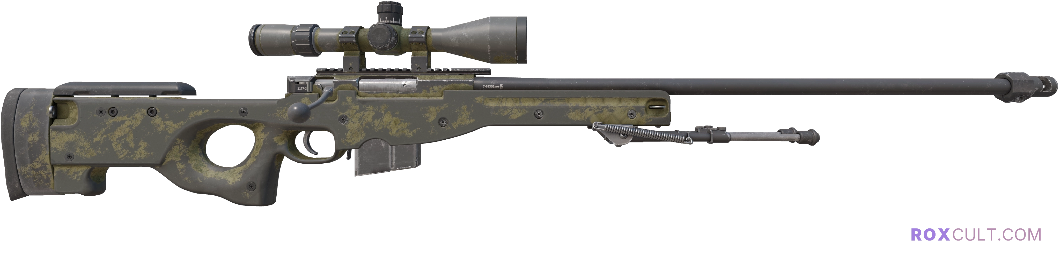AWP | Safari Mesh (Battle-Scarred) — rox (Holo) Antwerp 2022 craft, backside view