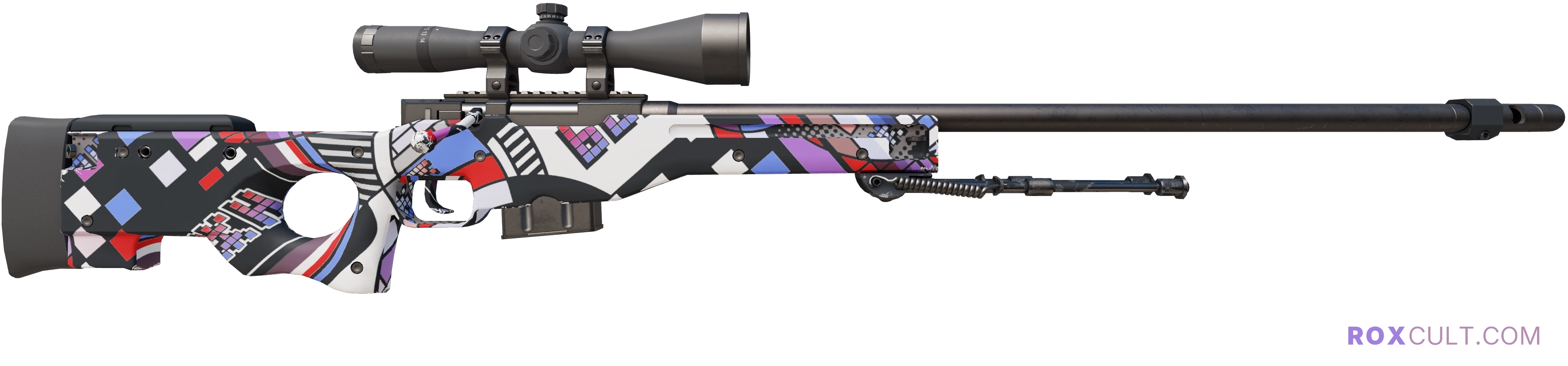 AWP | POP AWP (Factory New) — rox (Holo) Antwerp 2022 craft, backside view