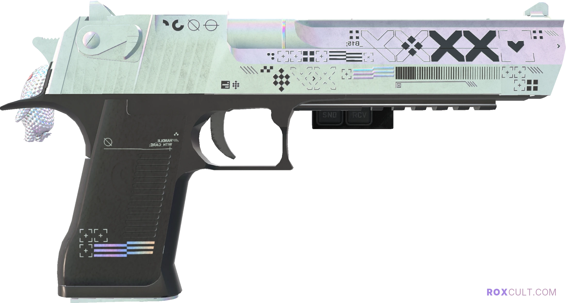StatTrak™ Desert Eagle | Printstream (Field-Tested) — rox (Holo) Antwerp 2022 craft, backside view