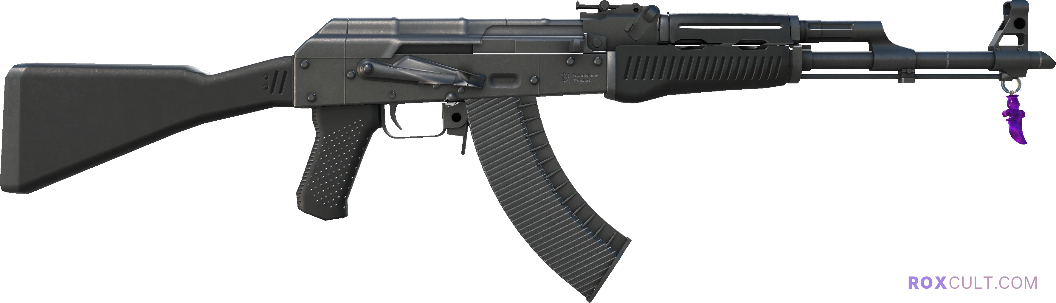 AK-47 | Slate (Field-Tested) — rox (Holo) Antwerp 2022 craft, backside view